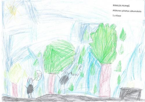 Alūksnes pilsētas sākumskola 1 a. (skolotāja Maija) Rinalds