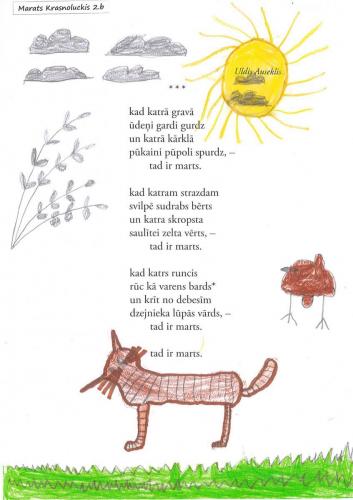 Alūksnes pilsētas sākumskola 2 b. (skolotāja Solvita) Marats-Krasnoluckis